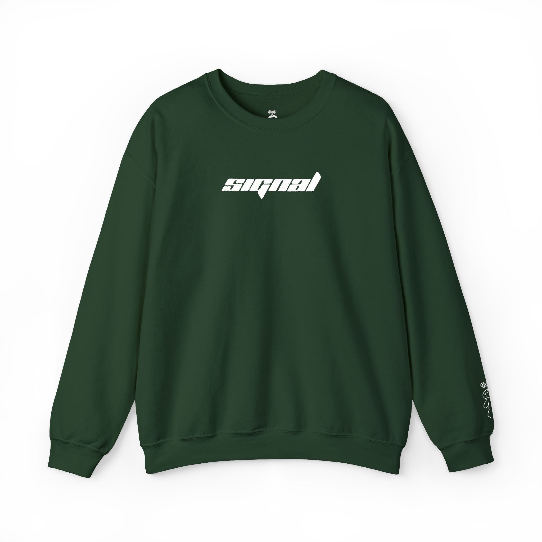 Embroidered SIGNAL logo crewneck sweatshirt